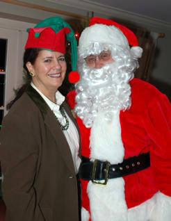 Tina and Santa